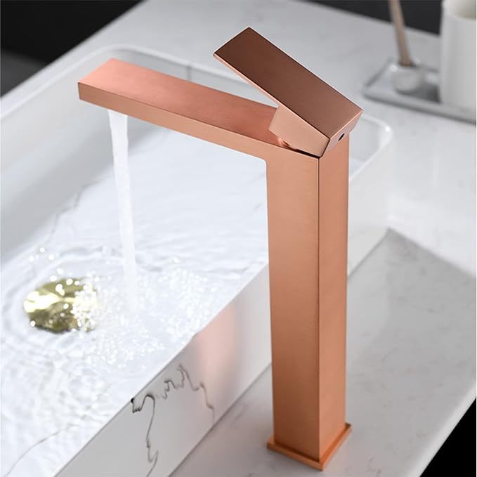 Bathroom Faucet High Bathroom Sink Faucet Brass Basin Mixer Tap Hot and Cold Water