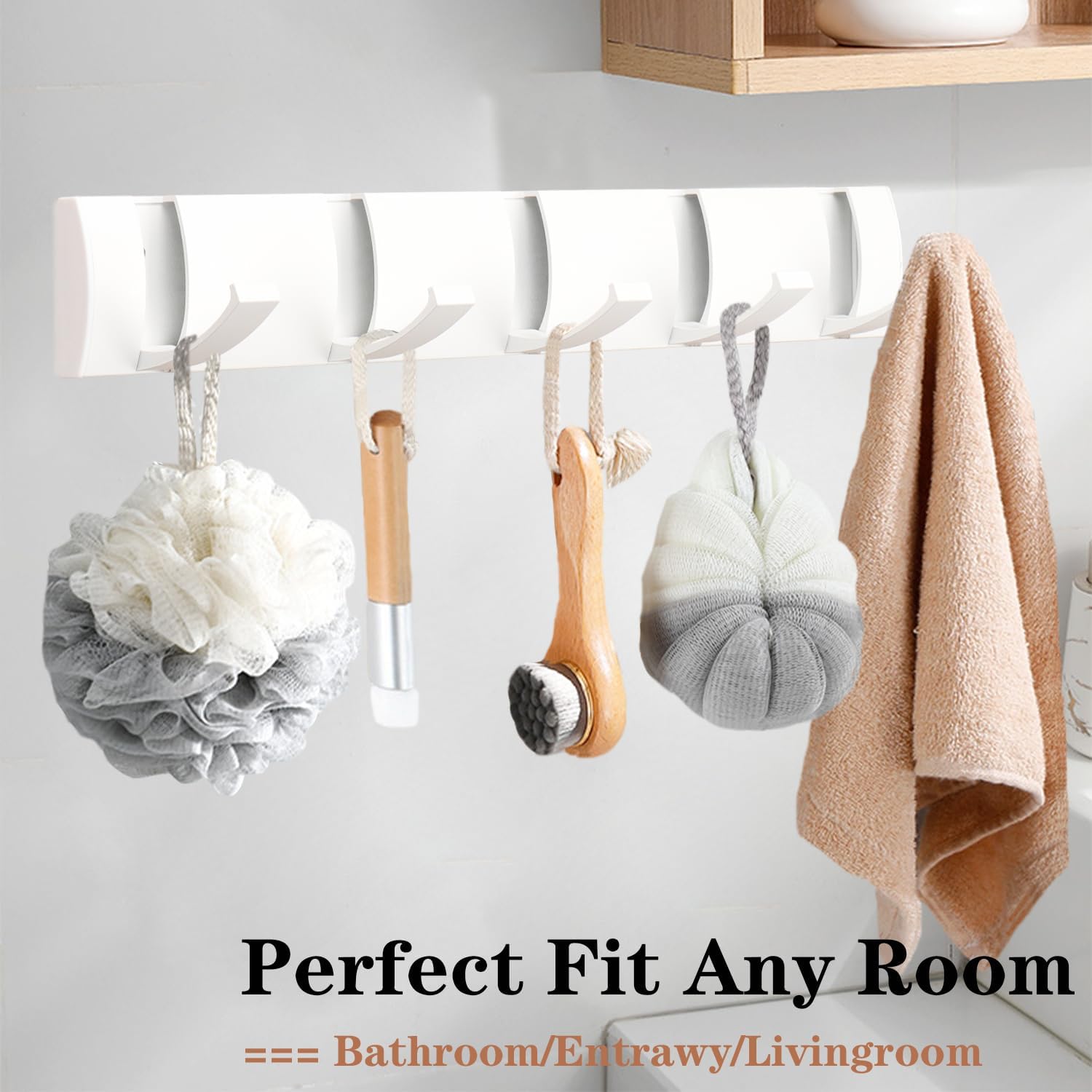 Heavy Duty Towel Rack for Bathroom Wall Hook for Hanging Clothes Bathrobe, Stainless Steel Coat Hanger