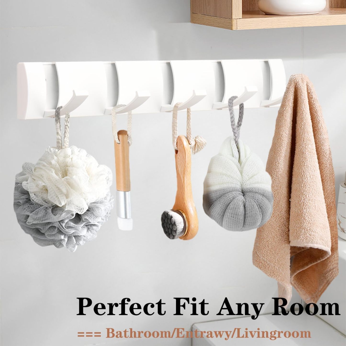 Heavy Duty Towel Rack for Bathroom Wall Hook for Hanging Clothes Bathrobe, Stainless Steel Coat Hanger