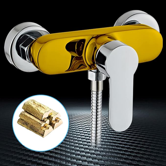 Shower Diverter hot and Cold Ceramic Water Mixing Valve, Brass Shower Mixer