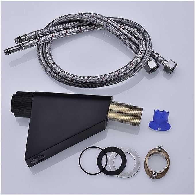 All Copper Hot and Cold Water LED Display Memory Thermostat Bathroom Sink Faucet