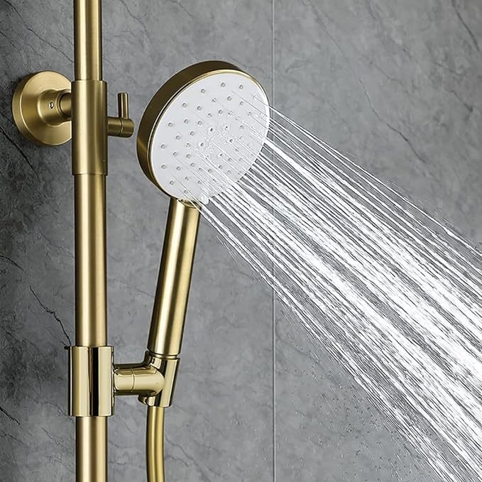 Shower System with Tub Spout and Hand Shower Faucet Set