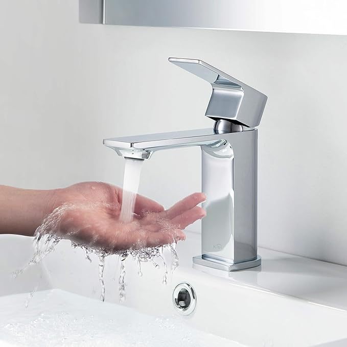 Single Handle Vanity Faucet for Bathroom Sink | Solid Brass High Arc Faucet