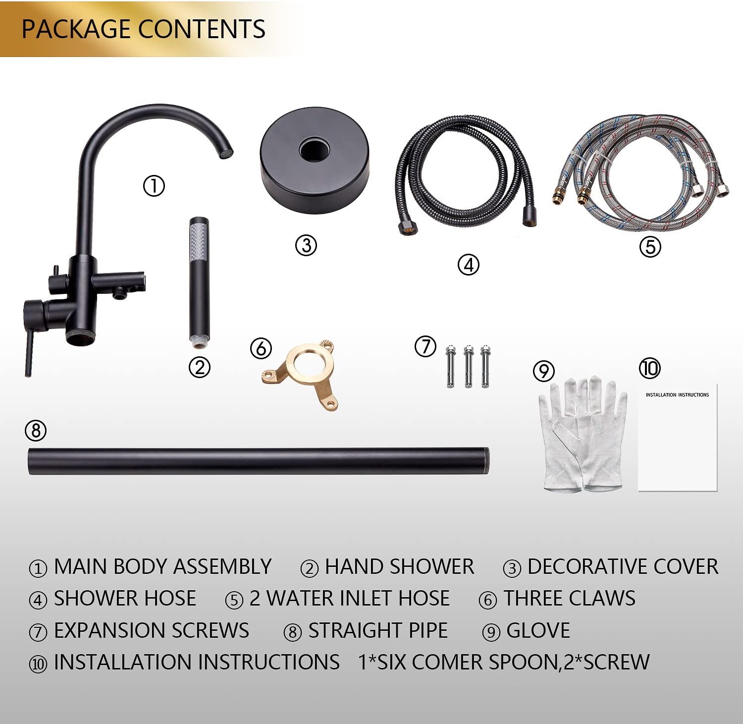 Tub Filler Freestanding Bathtub Faucet Brushed Nickel Floor Mount Brass