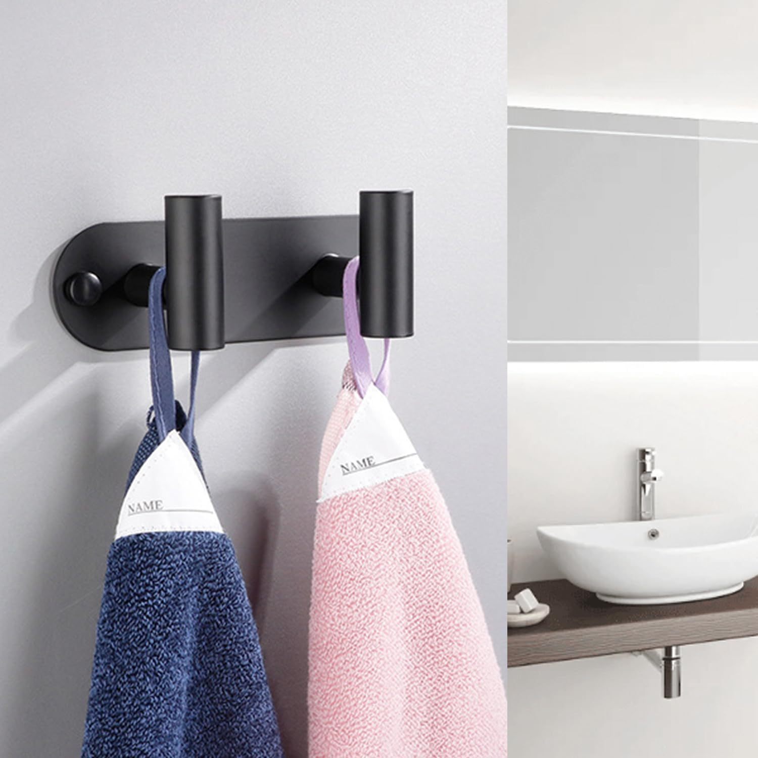 Heavy Duty Towel Hooks Rack Wall Hooks for Hanging Clothes Jacket, Stainless Steel Coat Hanger for Bathroom