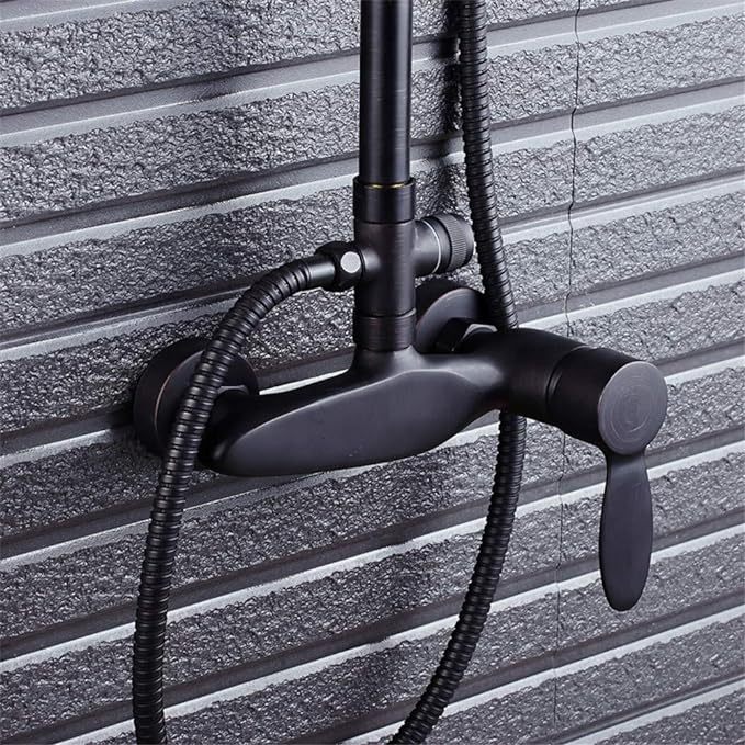 Wall Mounted Shower Faucet Set Luxury Handheld Shower and Spout Faucet