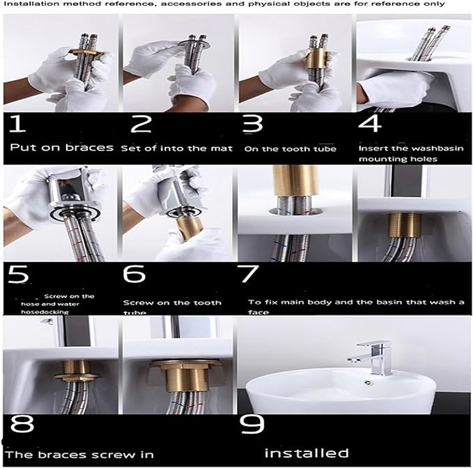 All Copper Hot and Cold Water LED Display Memory Thermostat Bathroom Sink Faucet