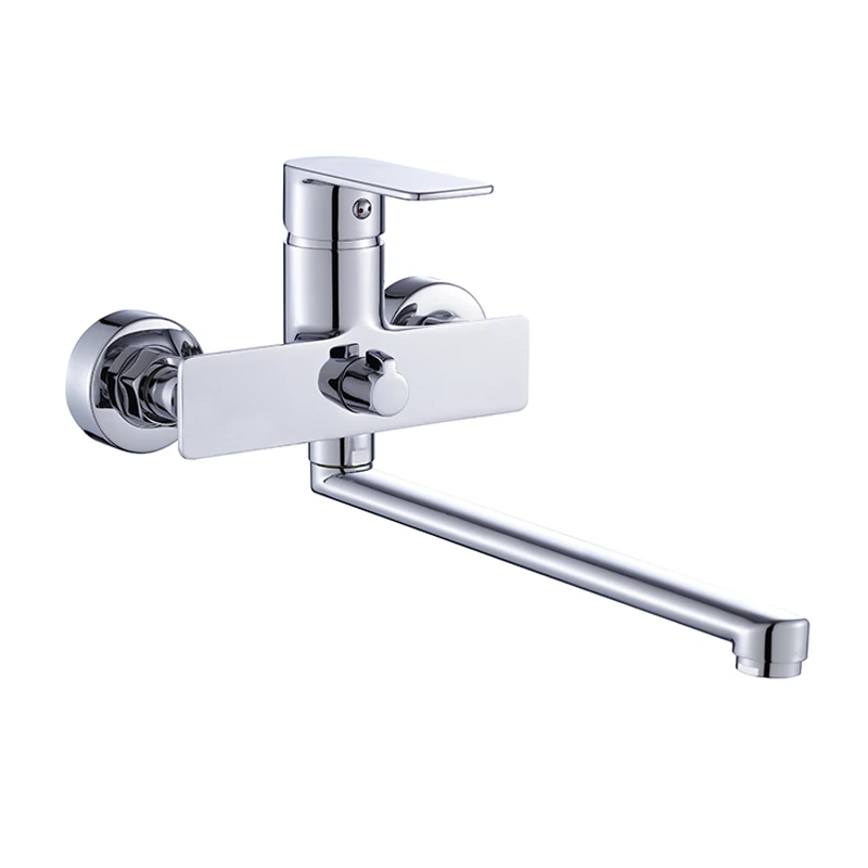 Chrome surface treatment kitchen mixer taps single lever faucet