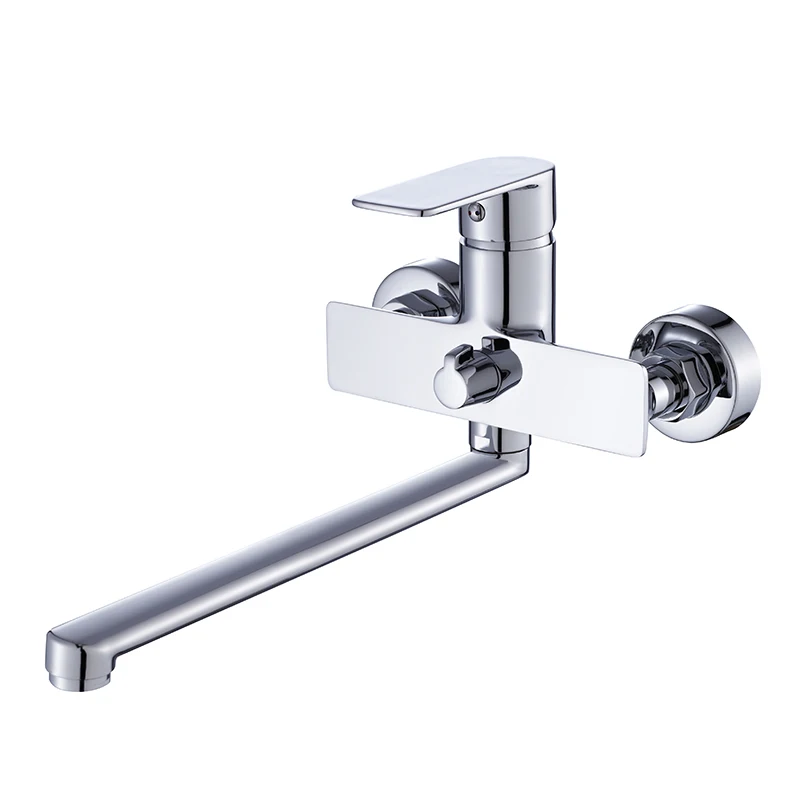 Chrome surface treatment kitchen mixer taps single lever faucet