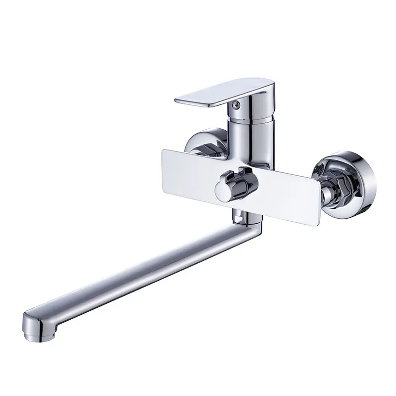 Chrome surface treatment kitchen mixer taps single lever faucet