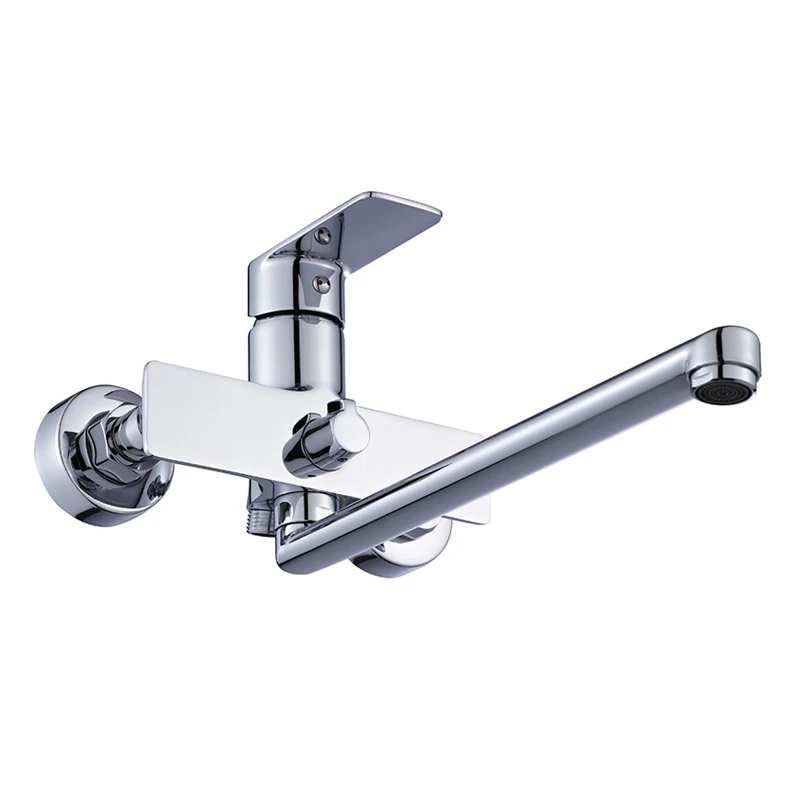 Chrome surface treatment kitchen mixer taps single lever faucet