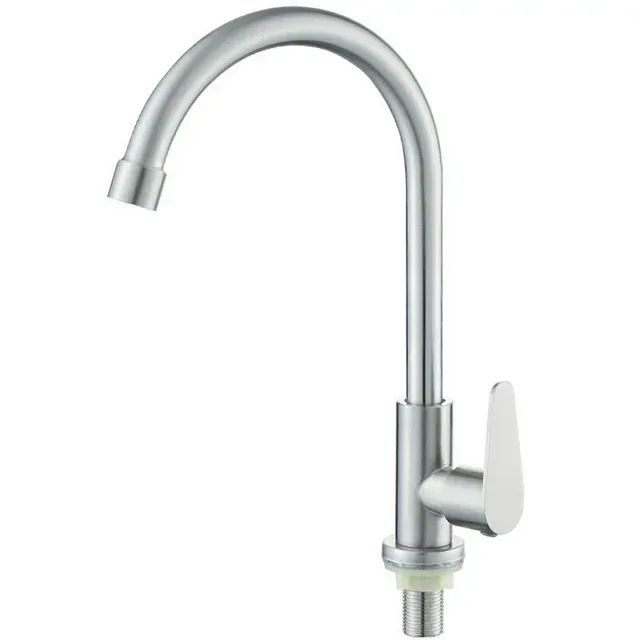 304 Stainless Steel Kitchen Faucet Water Purifier Single Lever Hole Tap Cold