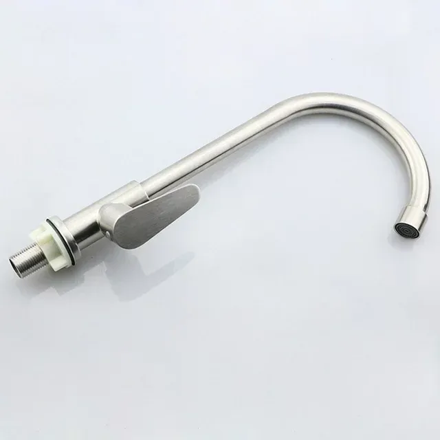 304 Stainless Steel Kitchen Faucet Water Purifier Single Lever Hole Tap Cold