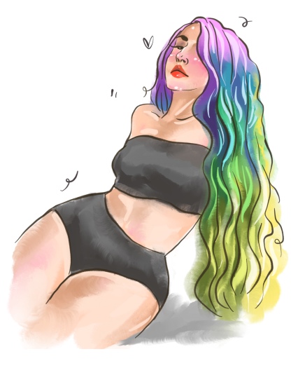 Divine Curves: Elegant Body Art Portraits