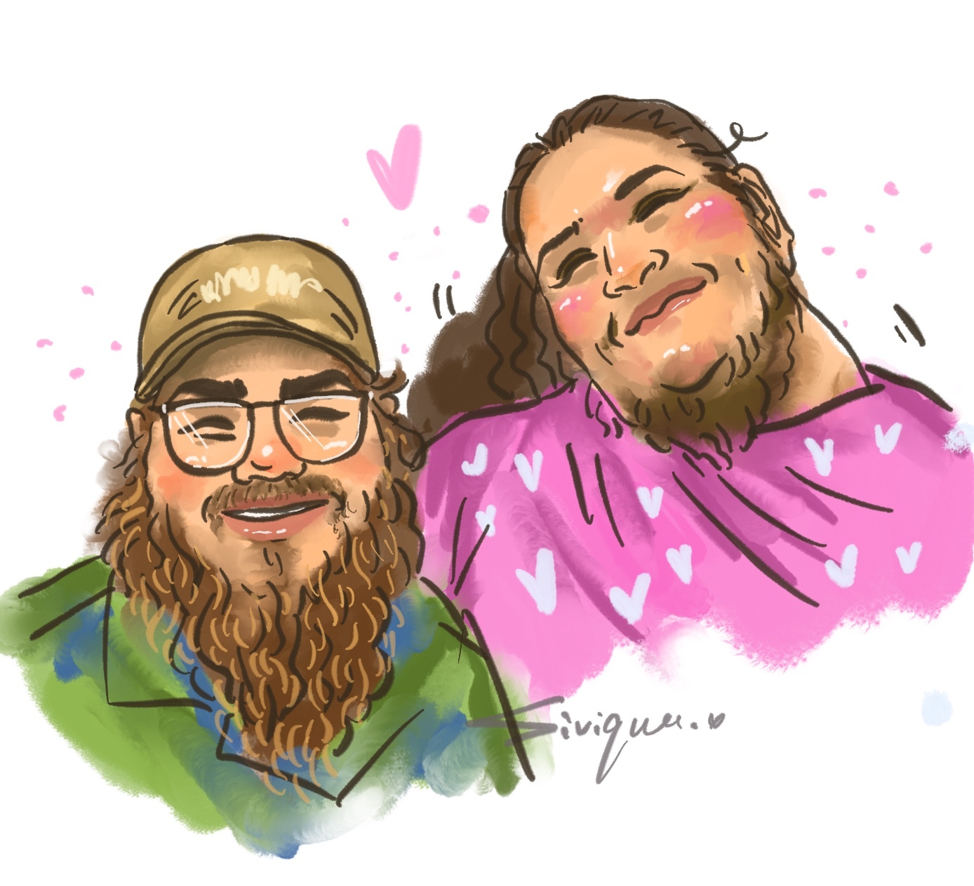 Love Eternal: Custom Couple Portrait Art