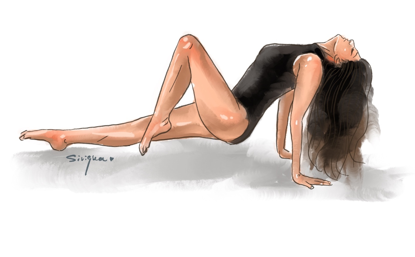 Divine Curves: Elegant Body Art Portraits