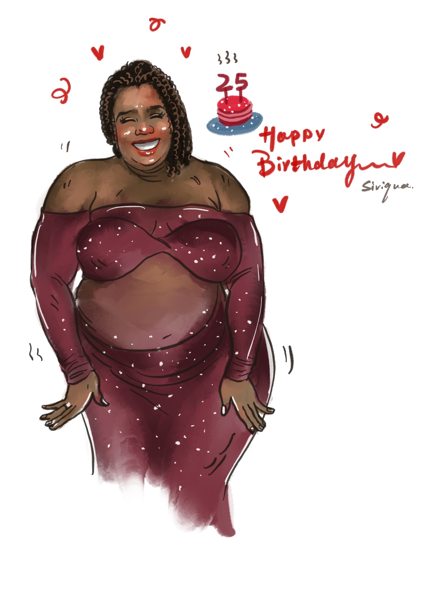 Birthday Brilliance: Custom Portrait Celebration