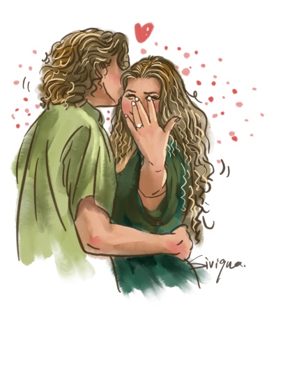 Love Eternal: Custom Couple Portrait Art