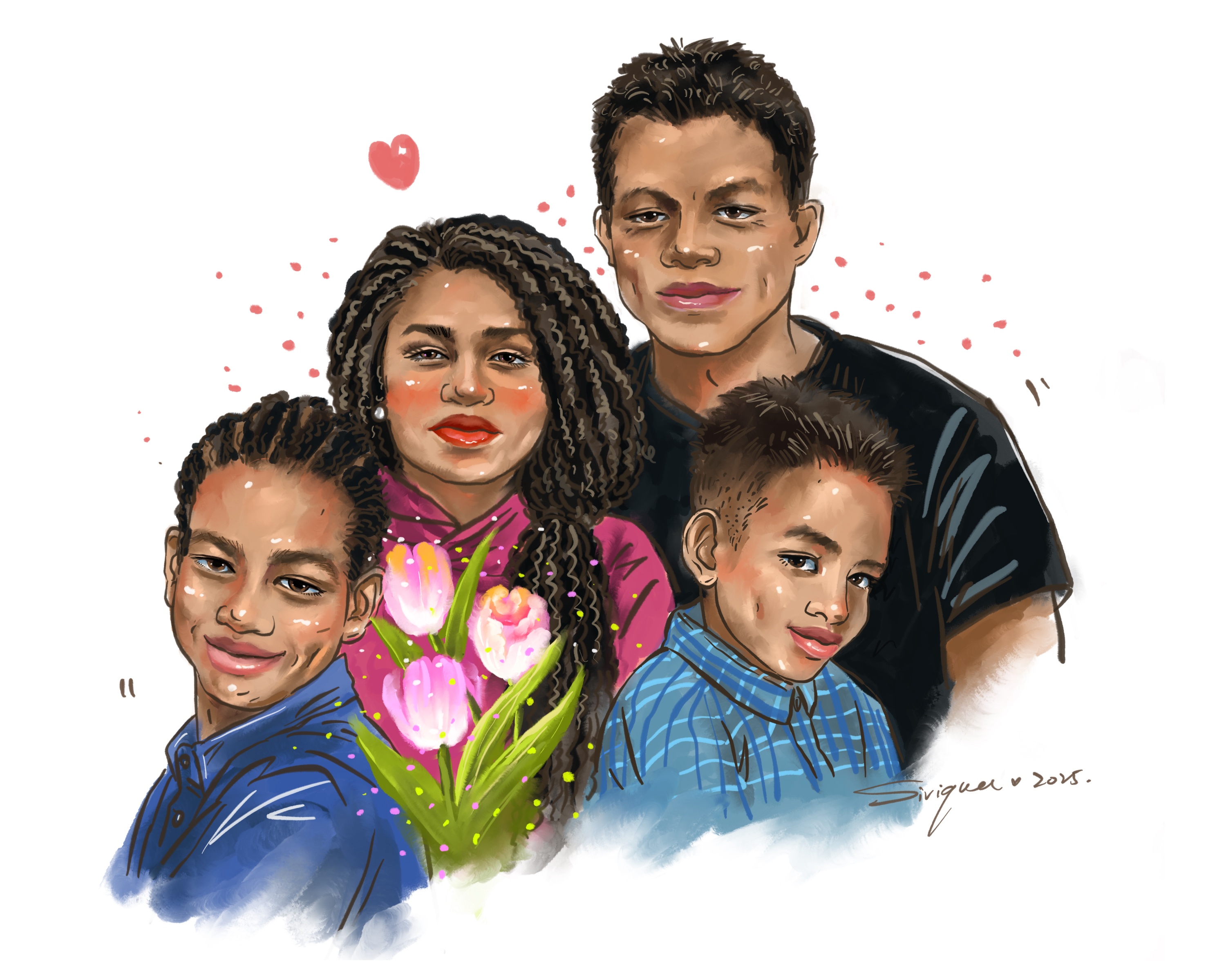 Mother's Grace: Timeless Portrait Art