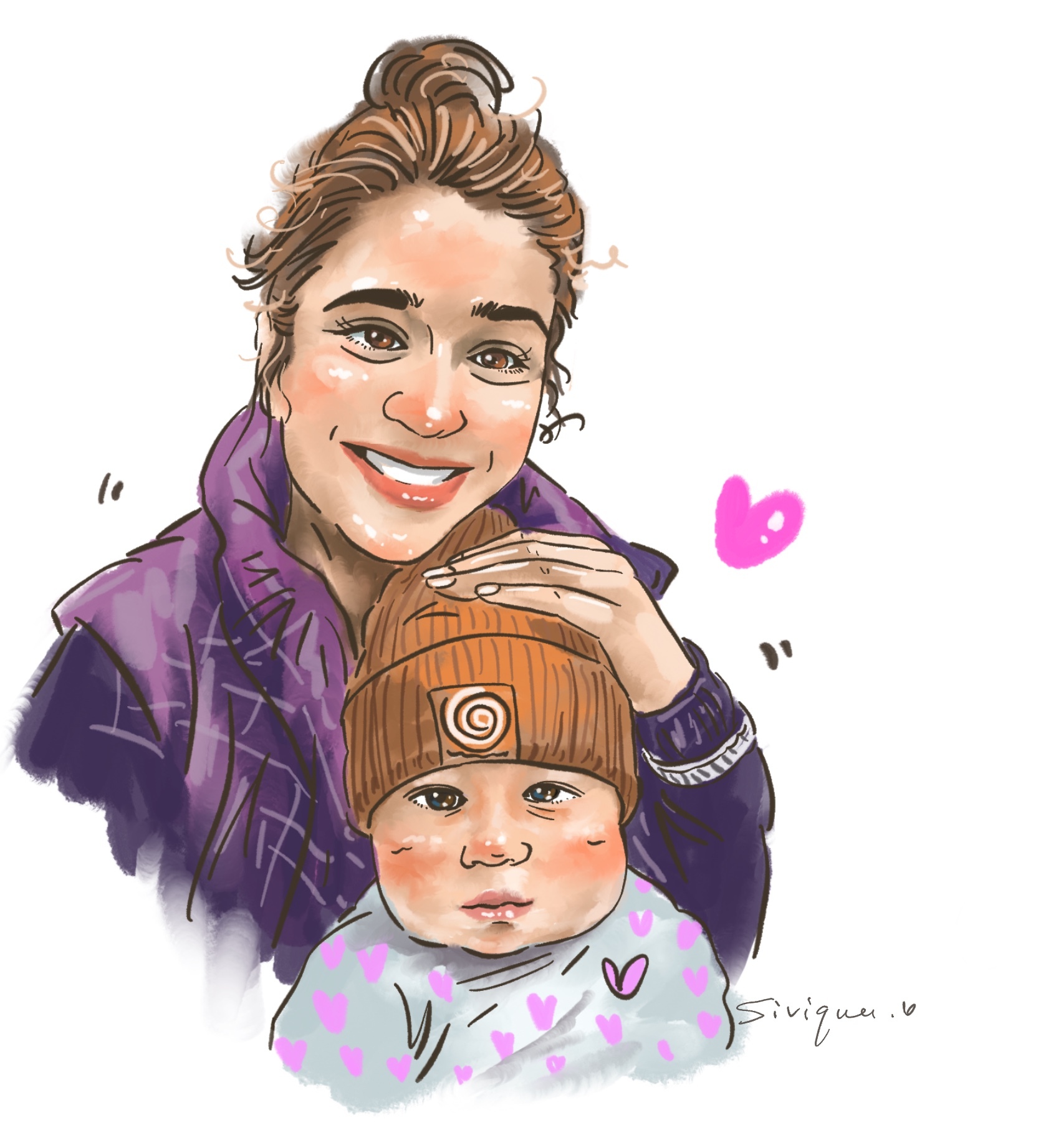 Mother's Grace: Timeless Portrait Art