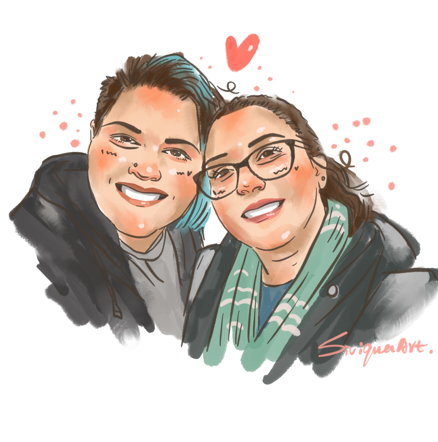 Love Eternal: Custom Couple Portrait Art