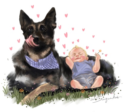 Little Joy: Hand-Painted Baby Portrait Art