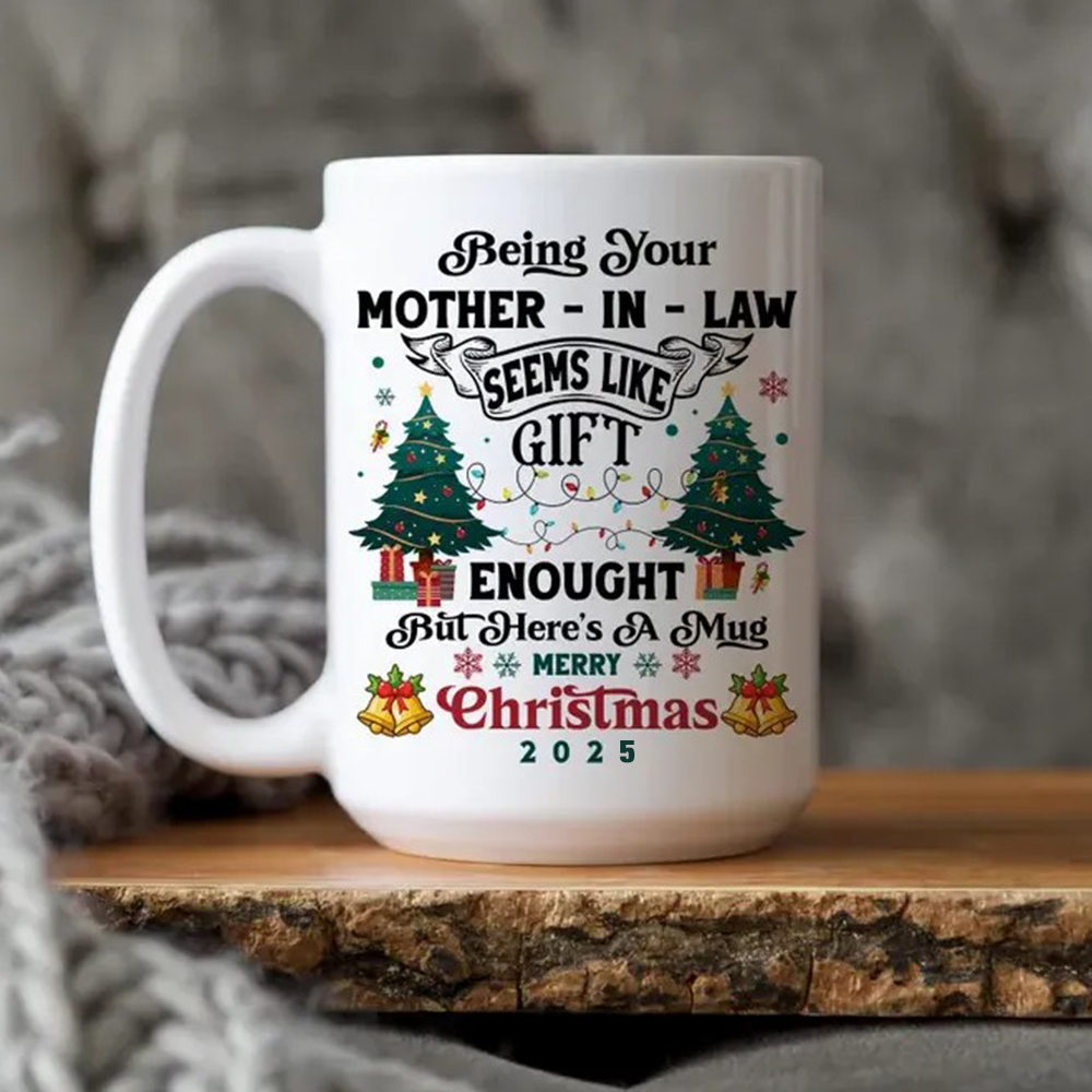 Being Your Mother-In-Law Christmas Gift 2025 Colorful  Coffee Cup Mug