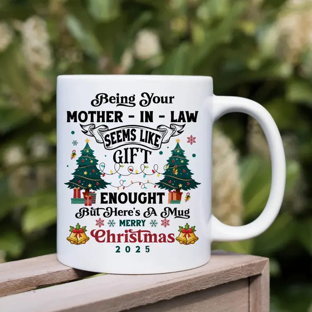 Being Your Mother-In-Law Christmas Gift 2025 Colorful  Coffee Cup Mug