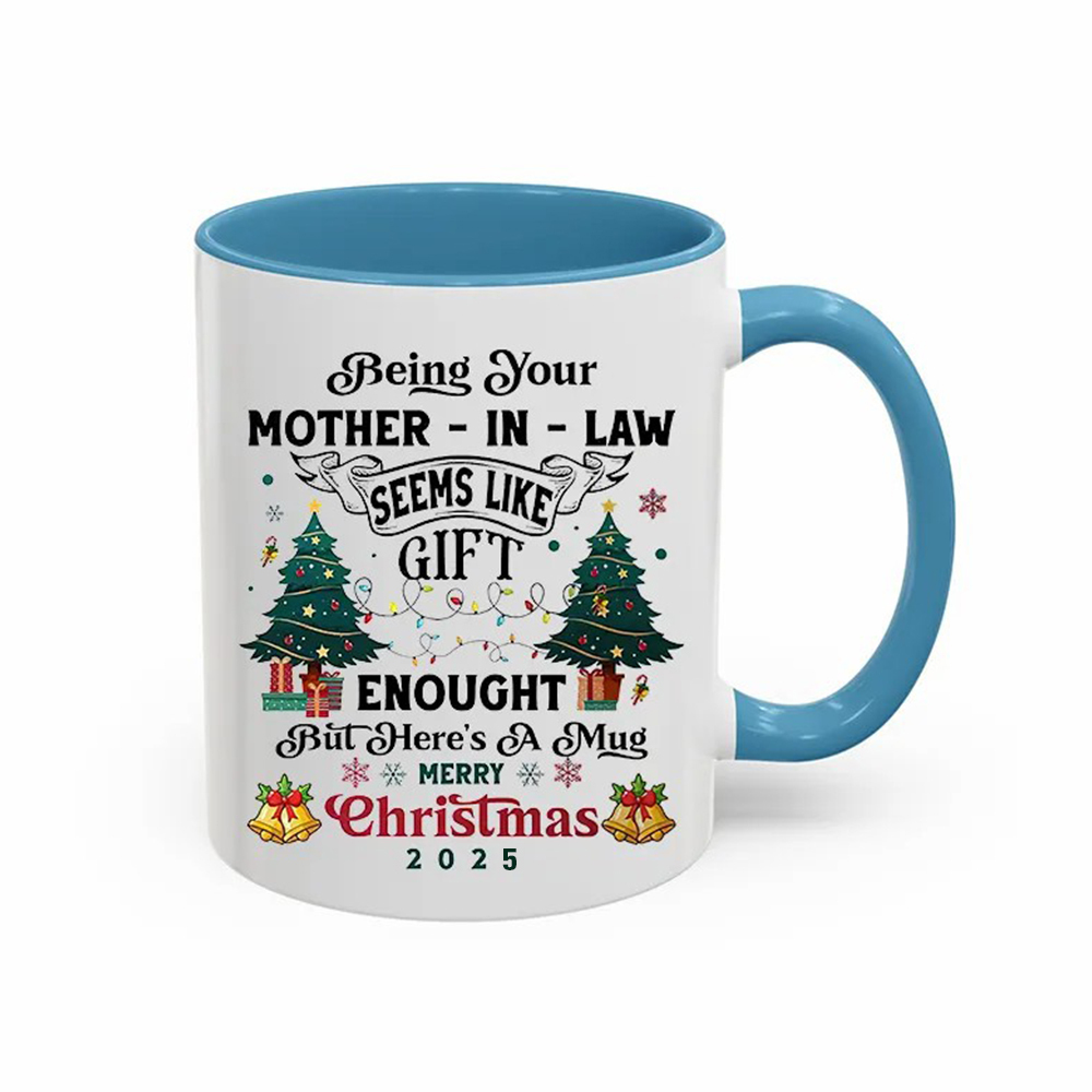 Being Your Mother-In-Law Christmas Gift 2025 Colorful  Coffee Cup Mug