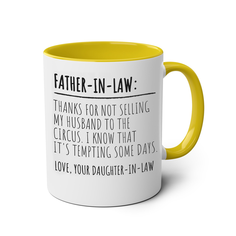 Funny Father in Law Gift from Daughter in Law Mug