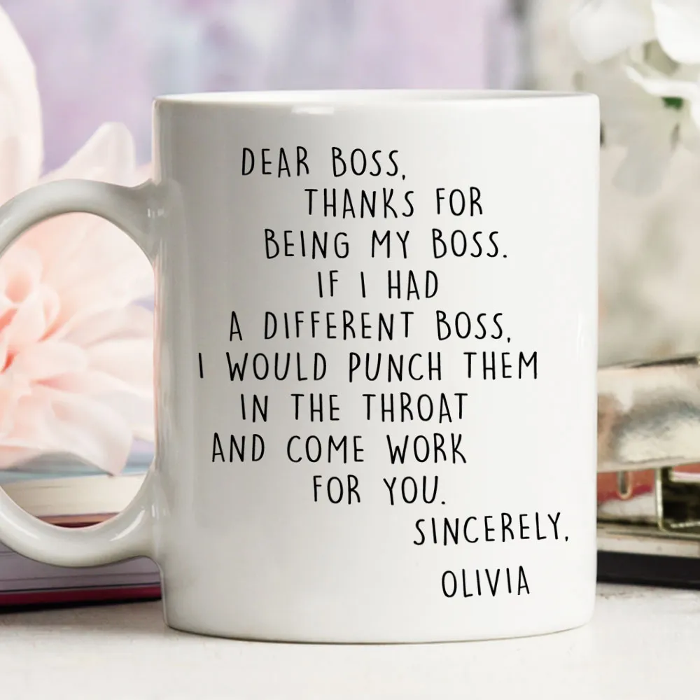 If I Had A Different Boss - Personalized Custom Coffee Mug