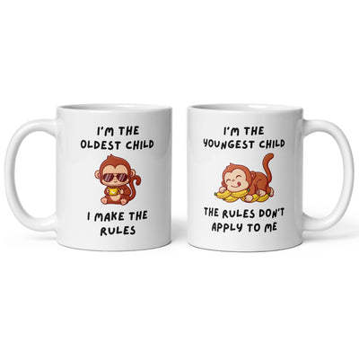Cheeky Monkey Sibling Mugs