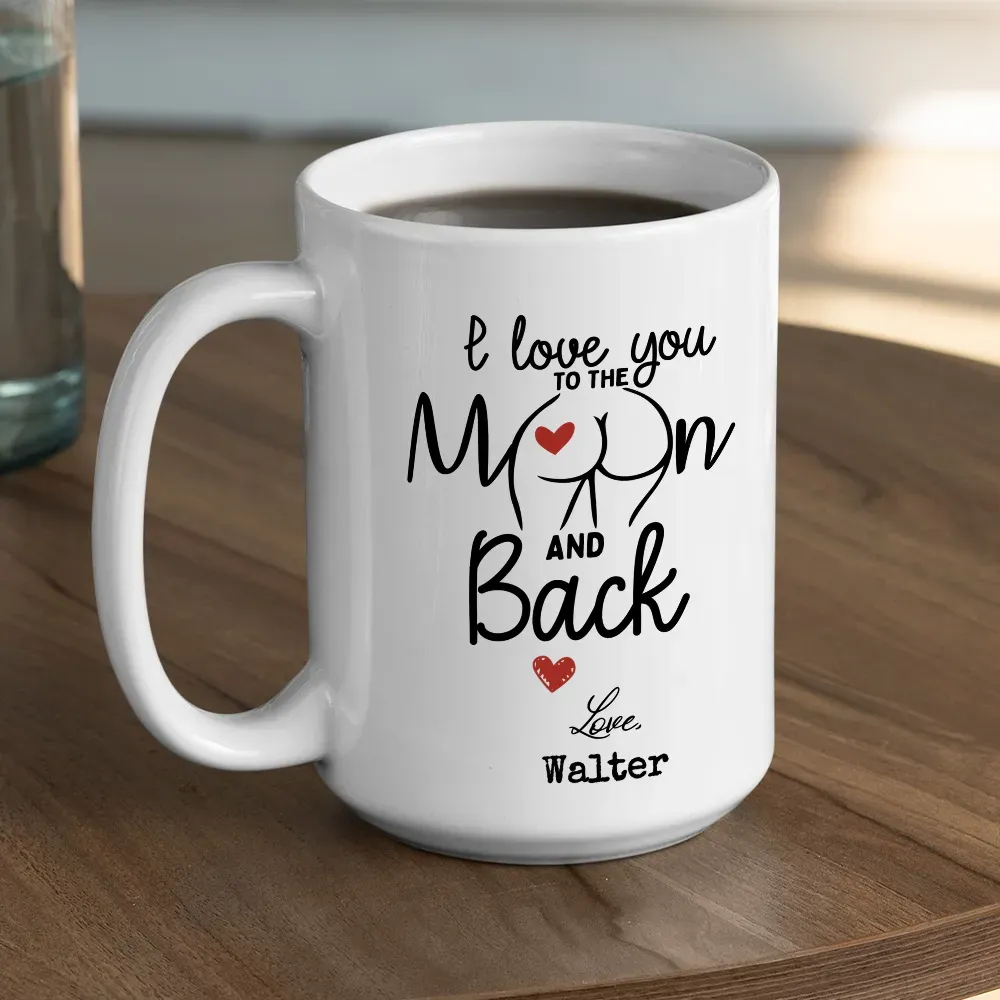 To The Moon - Personalized Custom Coffee Mug