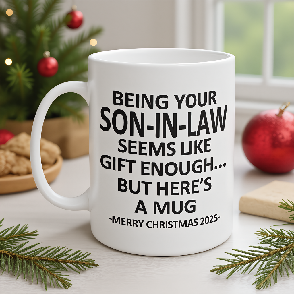 Being Your SON-IN-LAW Christmas Gift 2025 Coffee Cup Mug