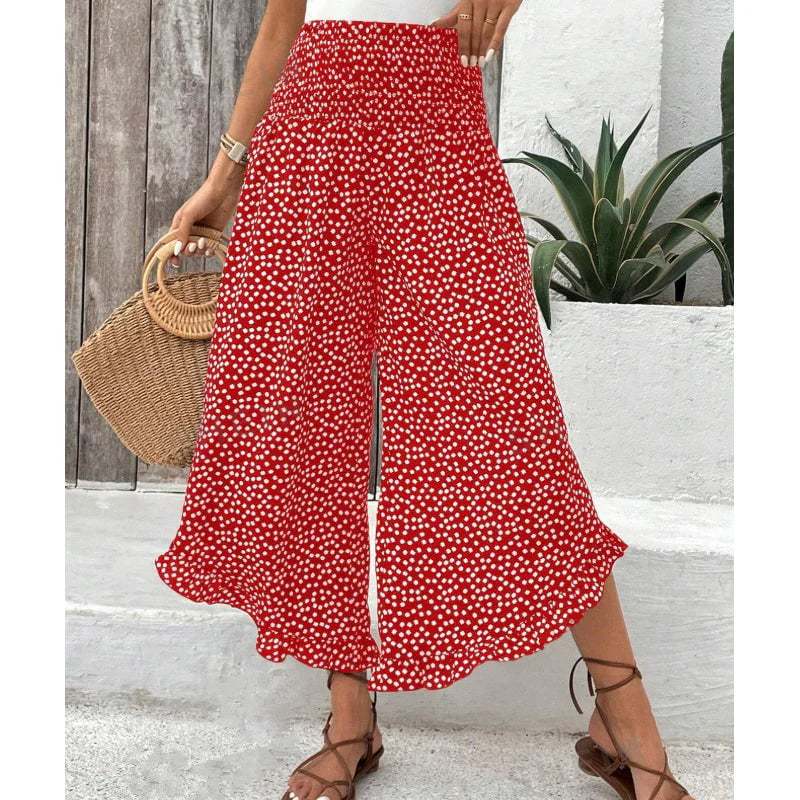 👖Women’s Flowy High Waist Wide-Leg Pants – Slimming, Comfy & Chic🌺