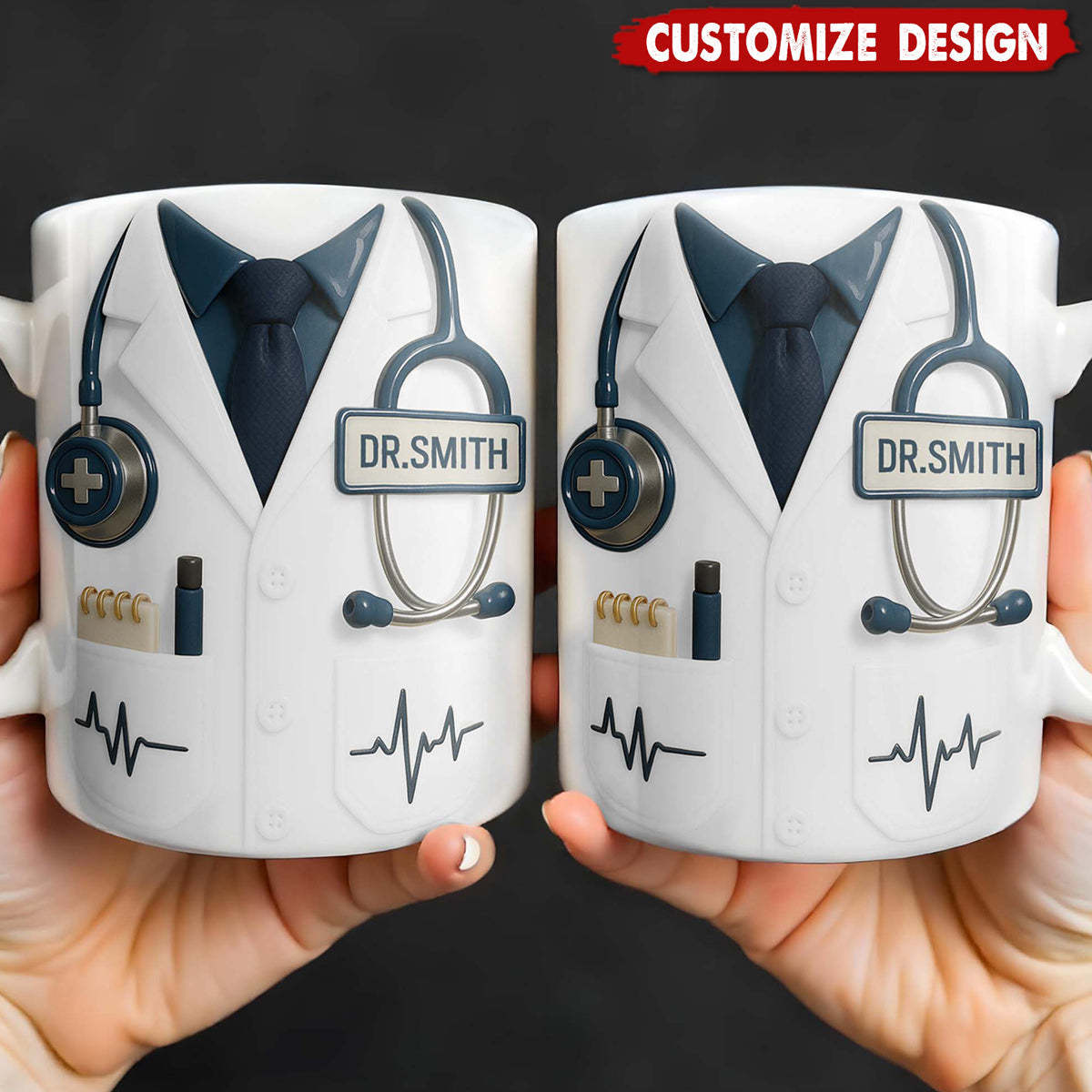 Professional Medical - Themed Design - Personalized Coffee Mug - Gift for Doctors