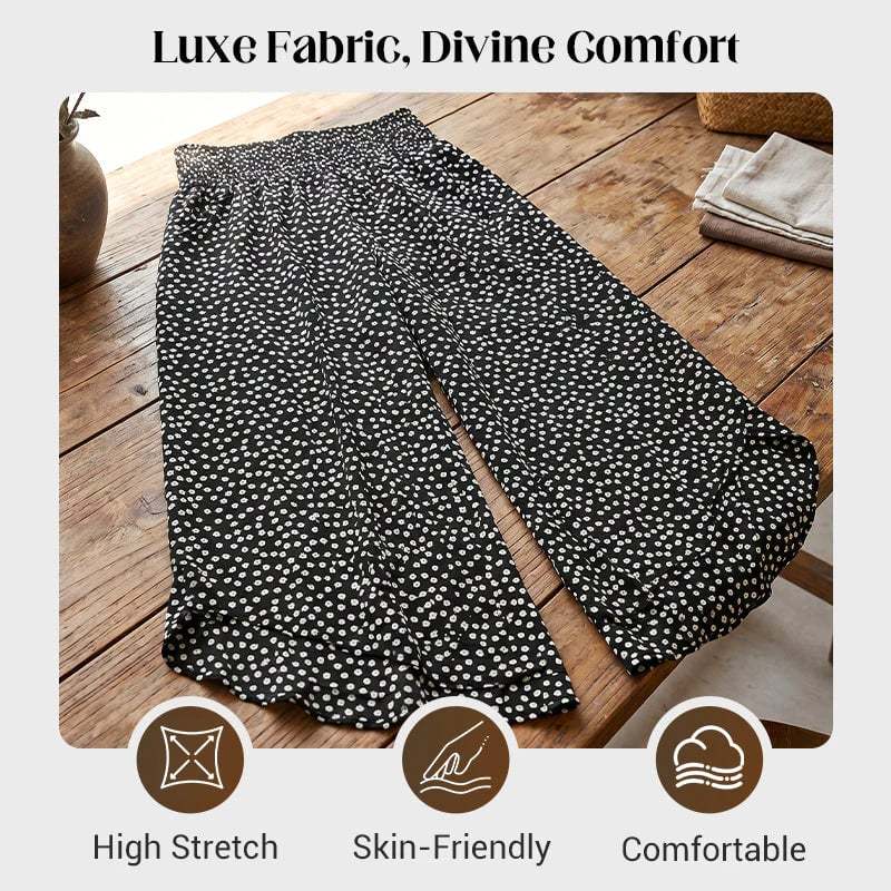 👖Women’s Flowy High Waist Wide-Leg Pants – Slimming, Comfy & Chic🌺