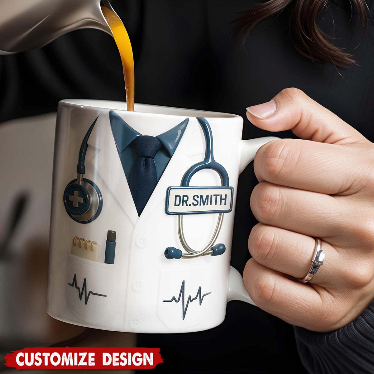 Professional Medical - Themed Design - Personalized Coffee Mug - Gift for Doctors
