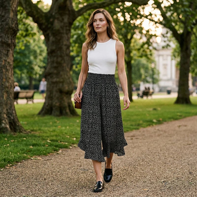 👖Women’s Flowy High Waist Wide-Leg Pants – Slimming, Comfy & Chic🌺