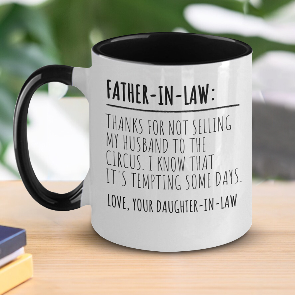 Funny Father in Law Gift from Daughter in Law Mug