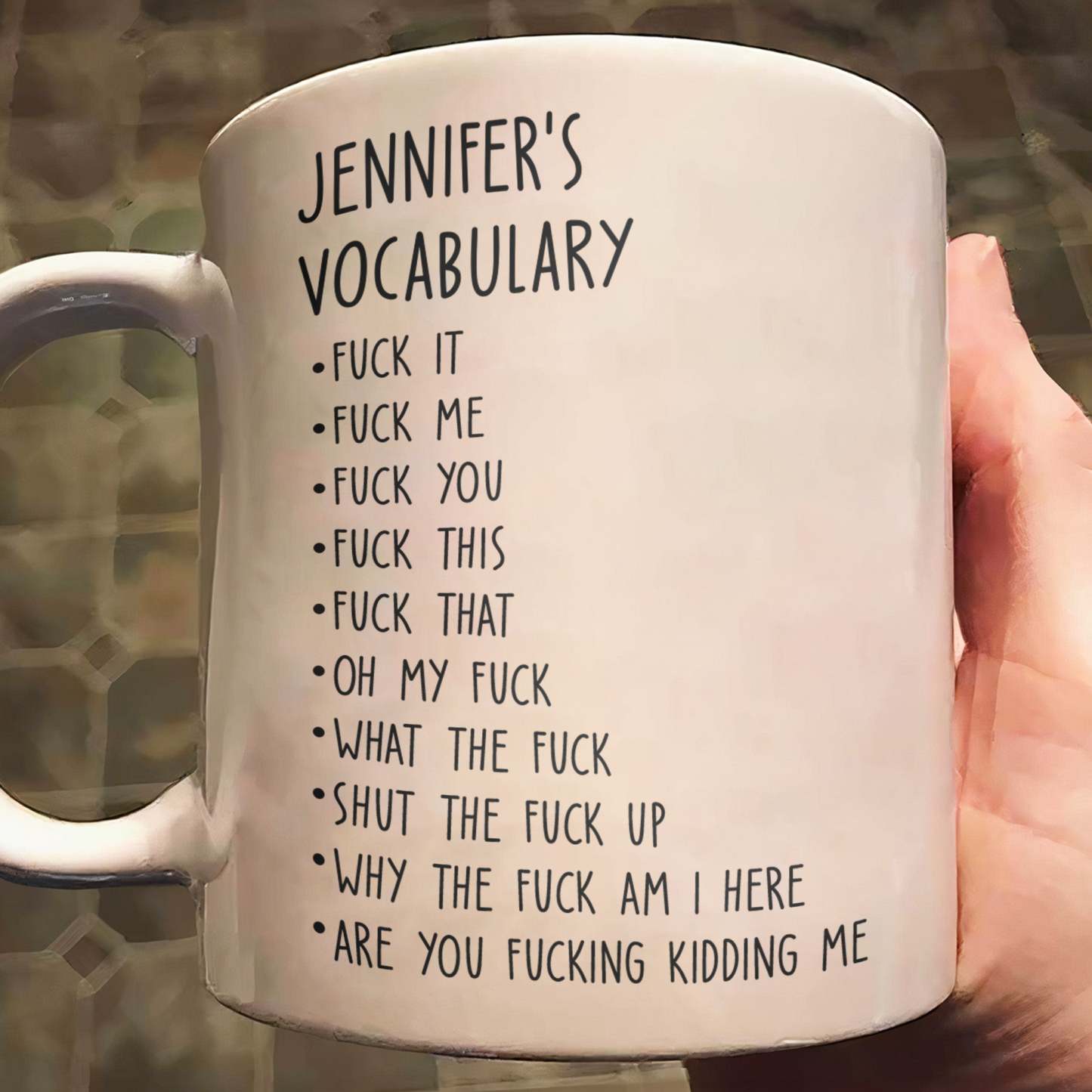 Funny Mug - Custom Job Title - Fun Gifts For Coworker, Friends, Boss, 