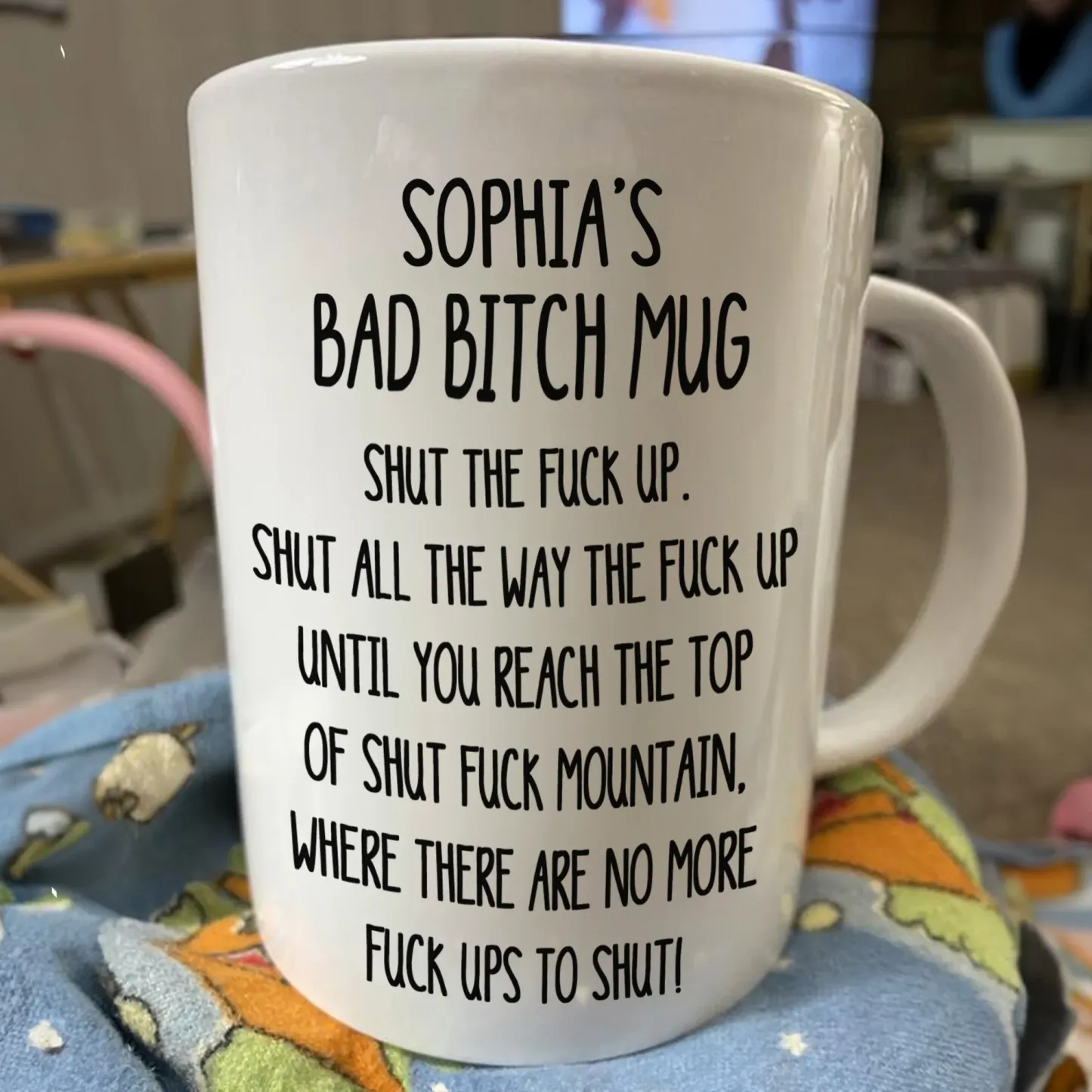 Shut The F*Ck Up Swear Mug - Personalized Mug