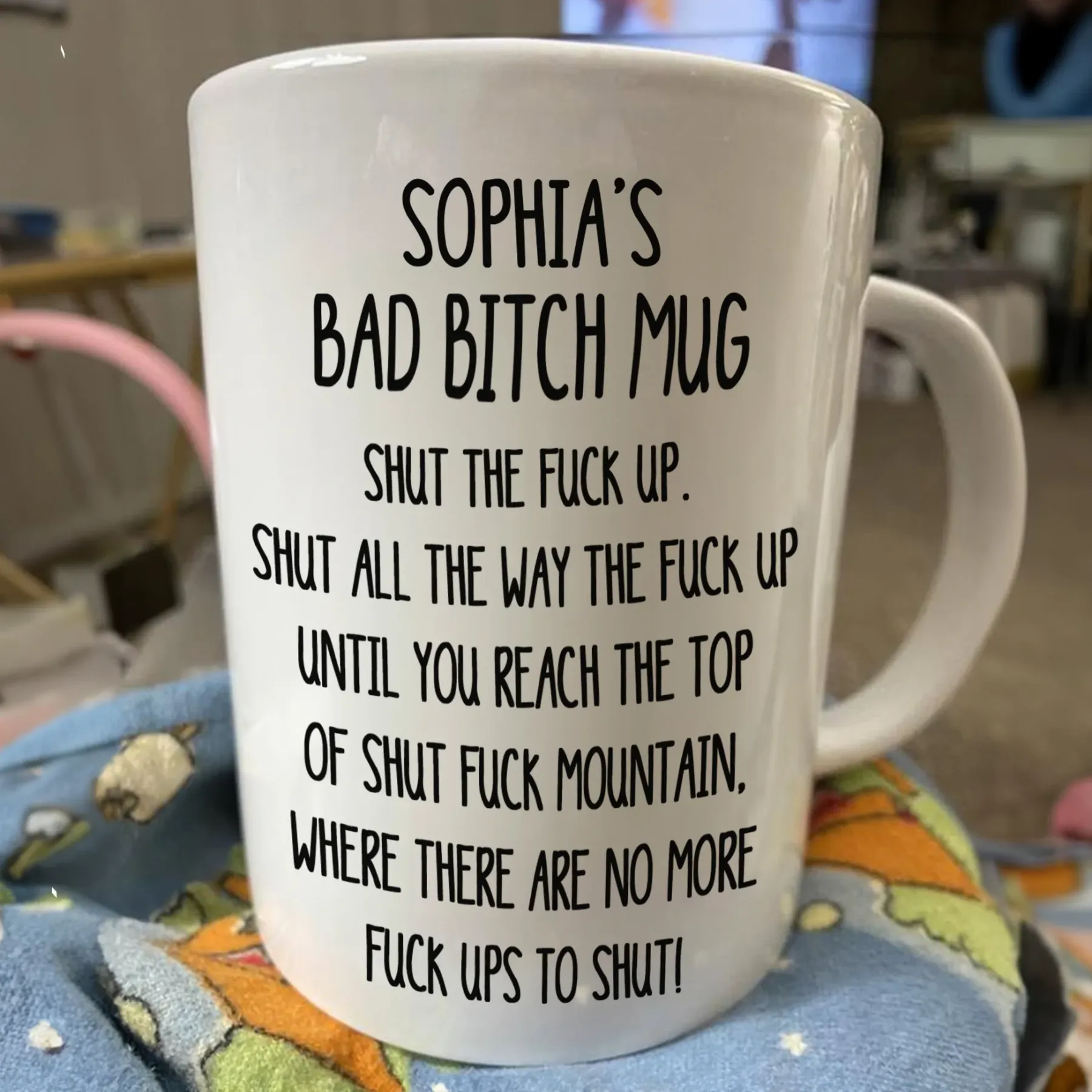Shut The F*Ck Up Swear Mug - Personalized Mug