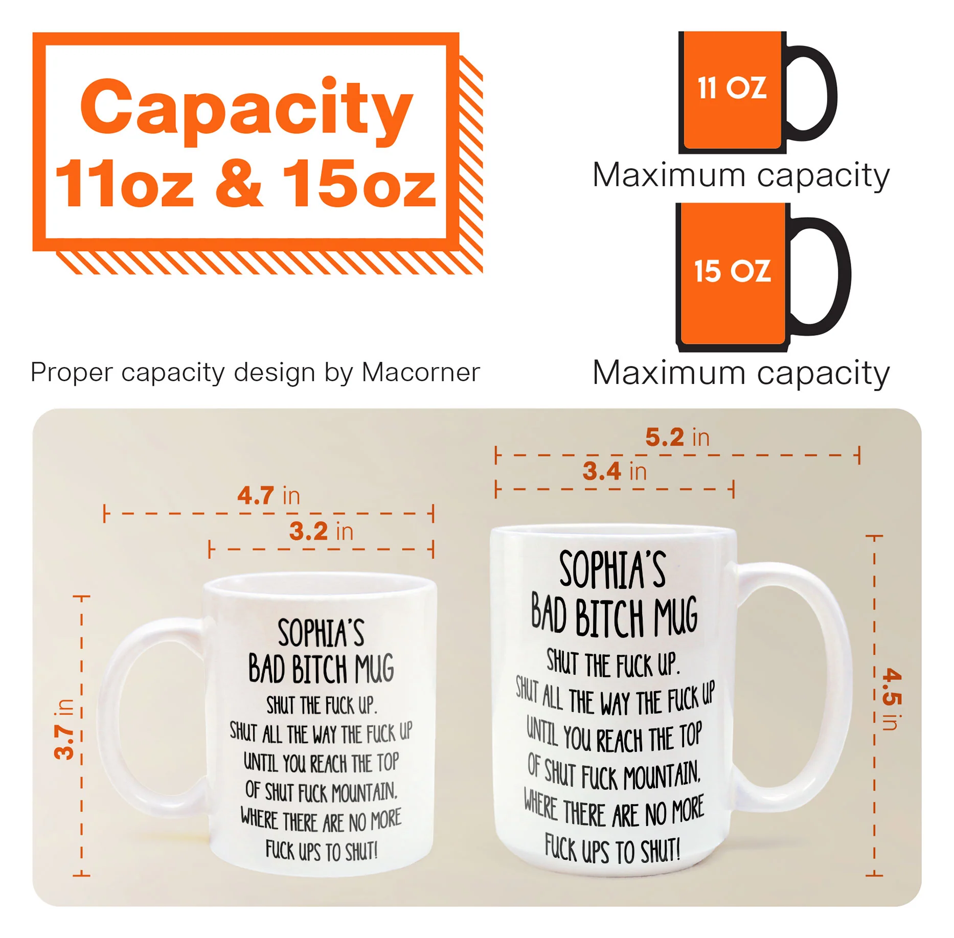 Shut The F*Ck Up Swear Mug - Personalized Mug