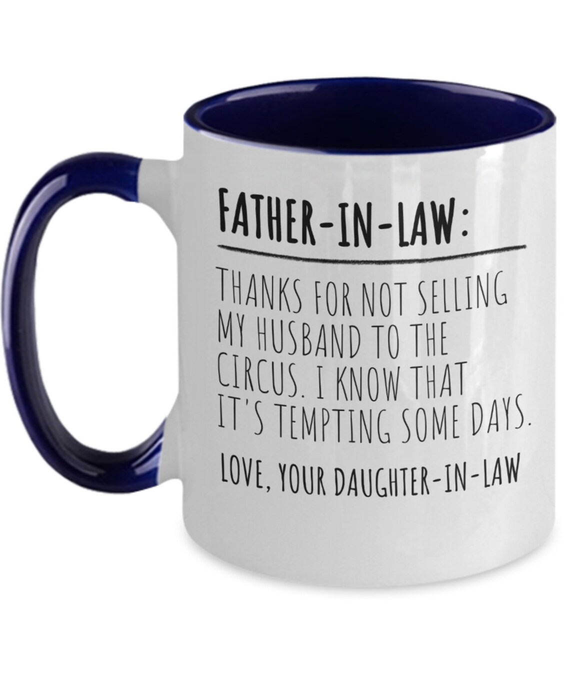 Funny Father in Law Gift from Daughter in Law Mug