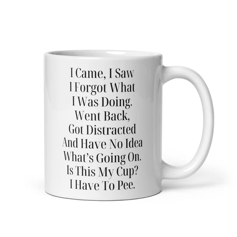 I Came I Saw I Forgot What I Was Doing Mug