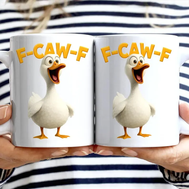 Funny Chicken F-Caw-F Mug