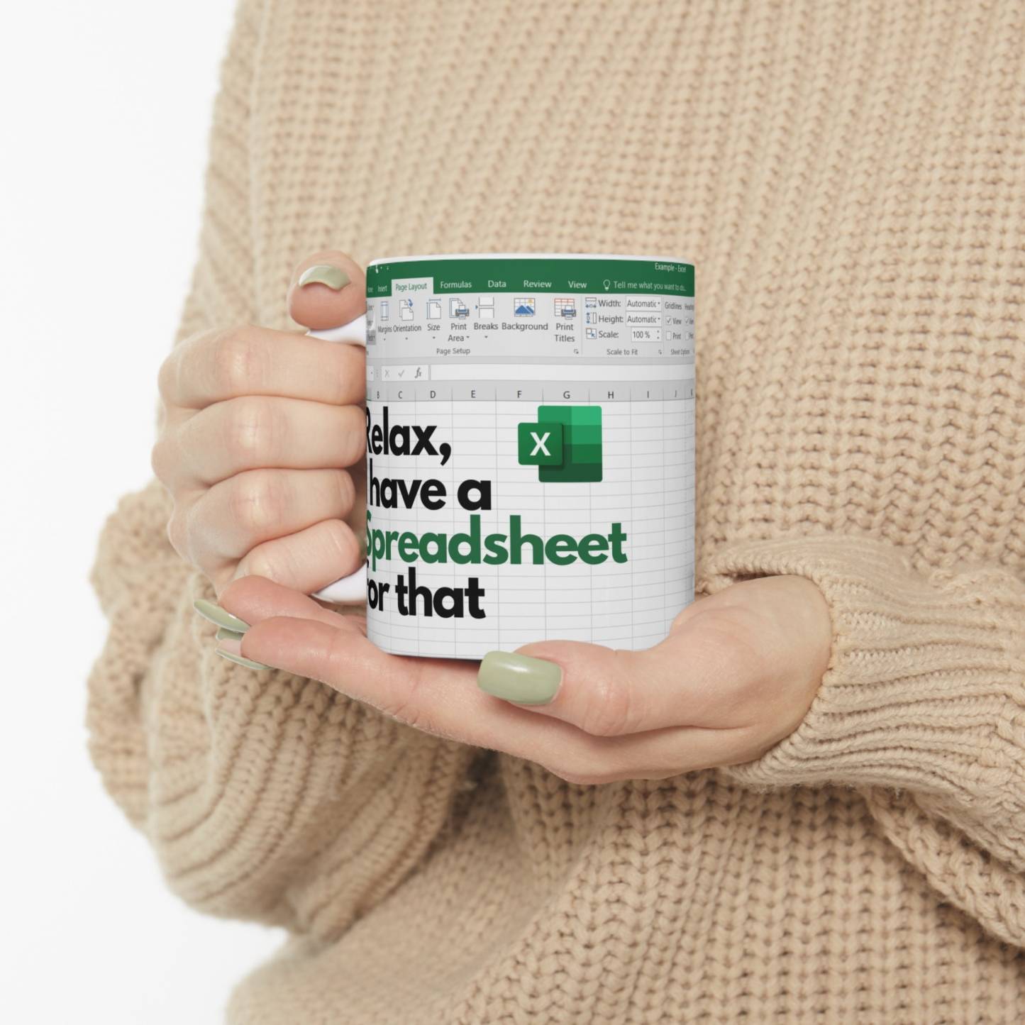 excel Freak in the sheets mug