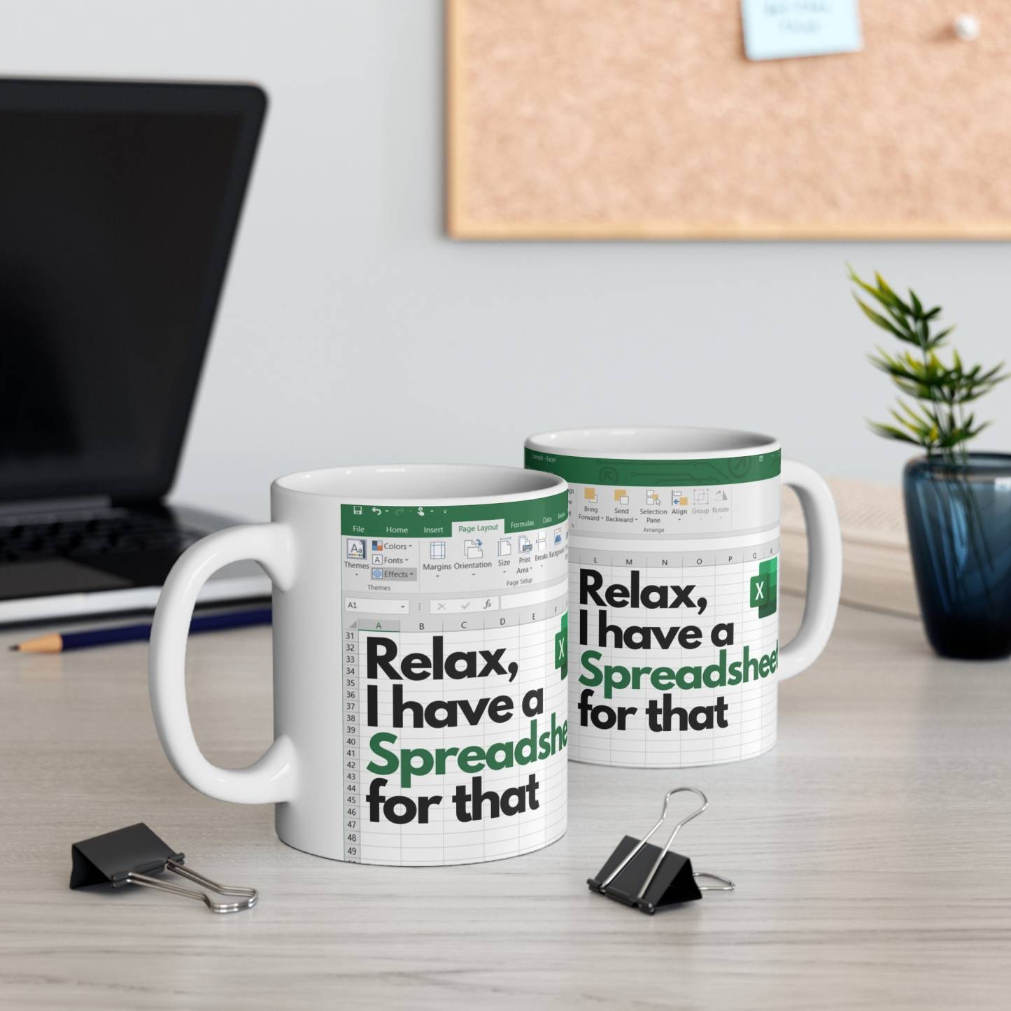 excel Freak in the sheets mug