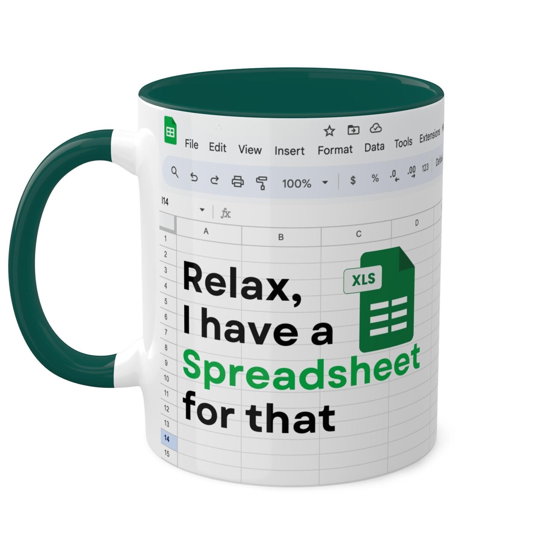 excel Freak in the sheets mug